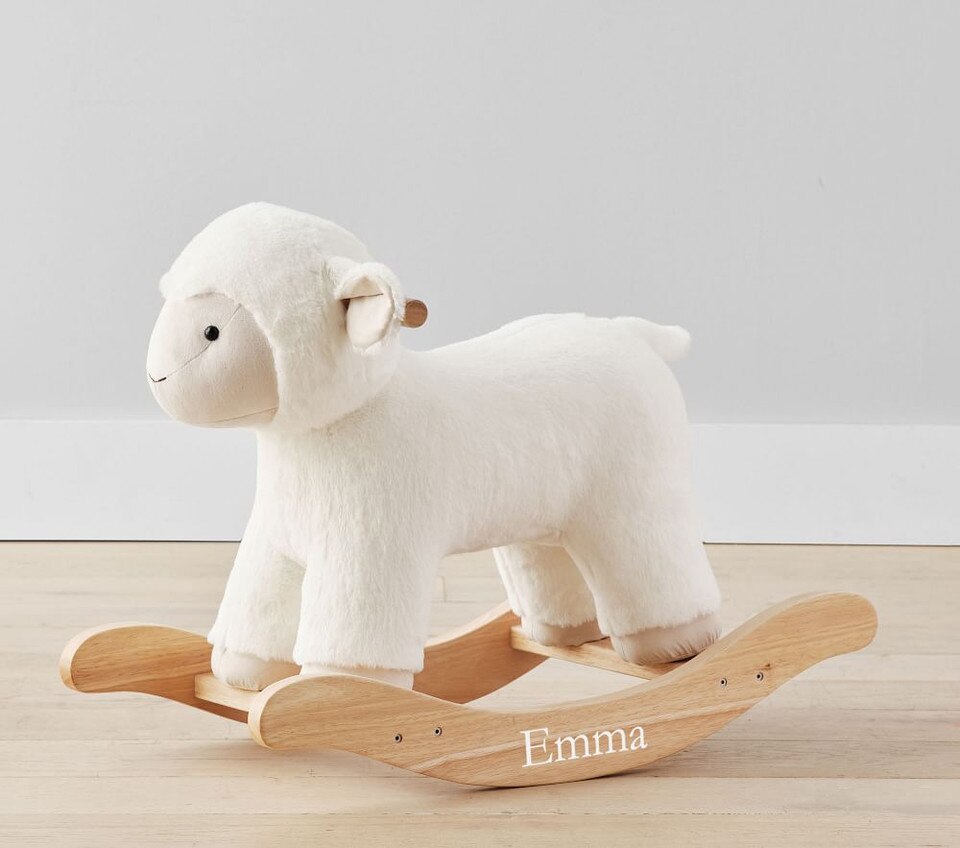 pottery barn lamb plush